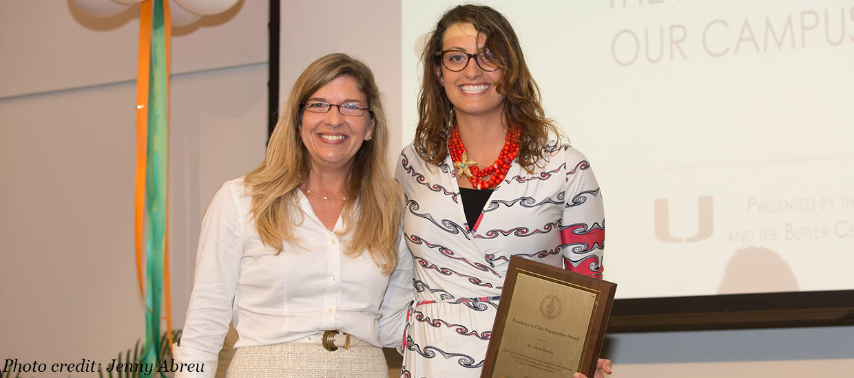 2015 Winner Excellence in Civic Engagement Alexis Koskan